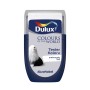 Dulux Colours of the World tester farb Srebrny Lód, wałek do malowania ścian.