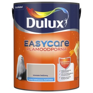 Dulux Easycare farba do ścian beżowa, lateksowa farba matowa do wnętrz.