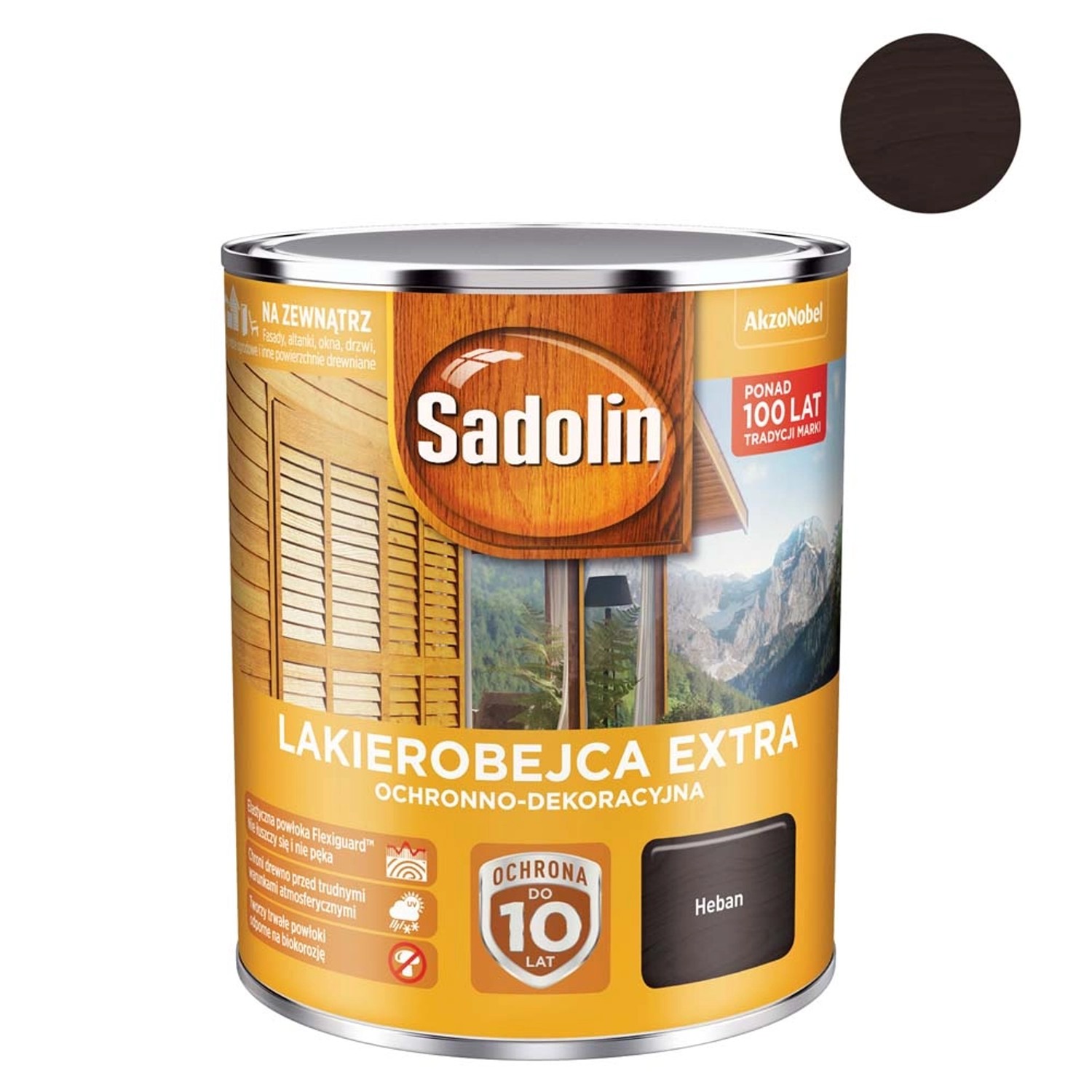 Фото - Лаки й лазурі Sadolin Lakierobejca Extra heban 750 ml 