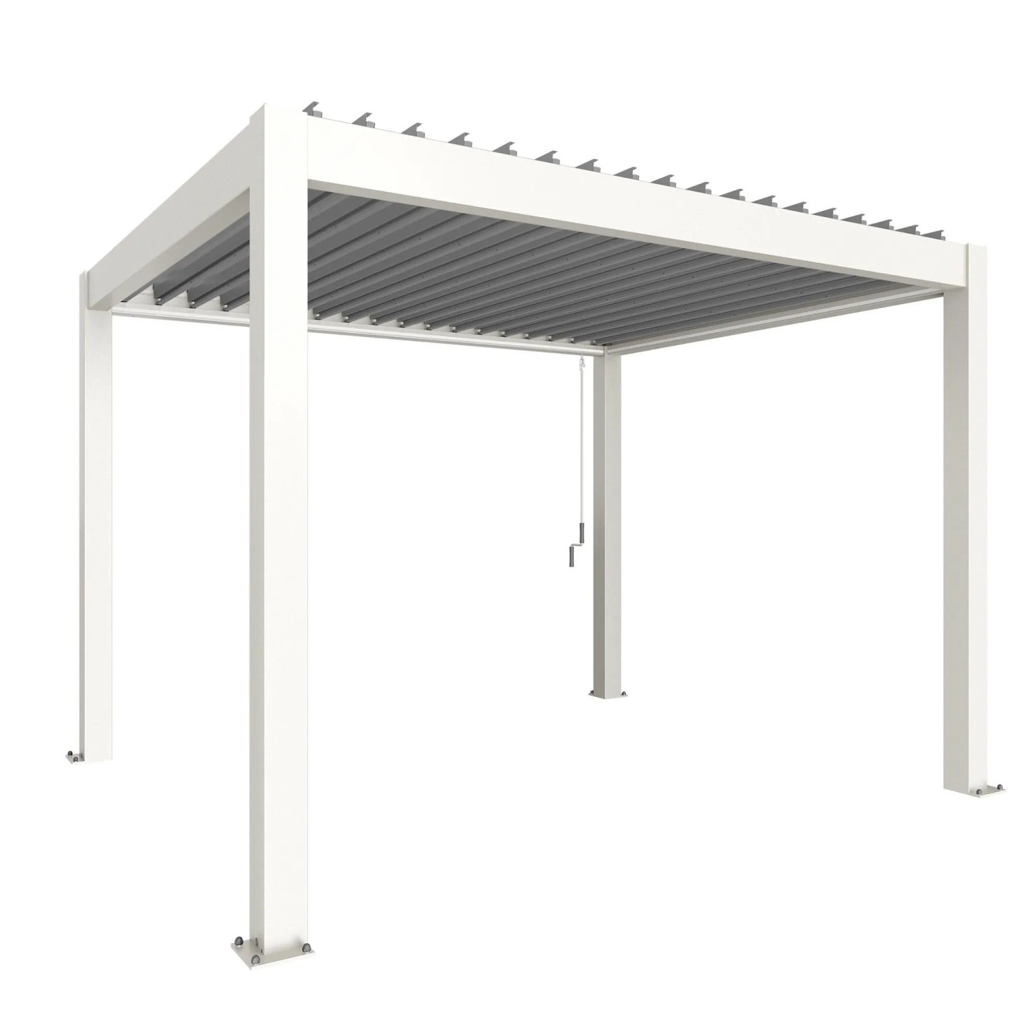 Biohort Pergola 3,5 m x 3 m Biało-Srebrna
