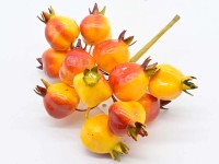 Dzika Róża sztuczna na piku - 12 cm