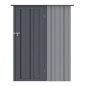 Domek ogrodowy metalowy Kent Light Grey - 143x89 cm, wys. 186 cm