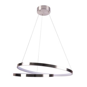 Goldlux Lampa wisząca LED ZEFIRA 40W 4000K 3700lm śr. 50 cm nikiel