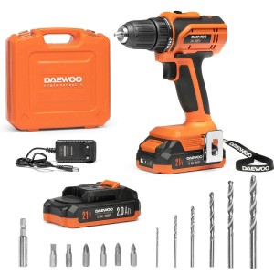 DAEWOO Wiertarko-wkrętarka akumulatorowa DAA 2122 Li Set 21V 2x2,0 Ah