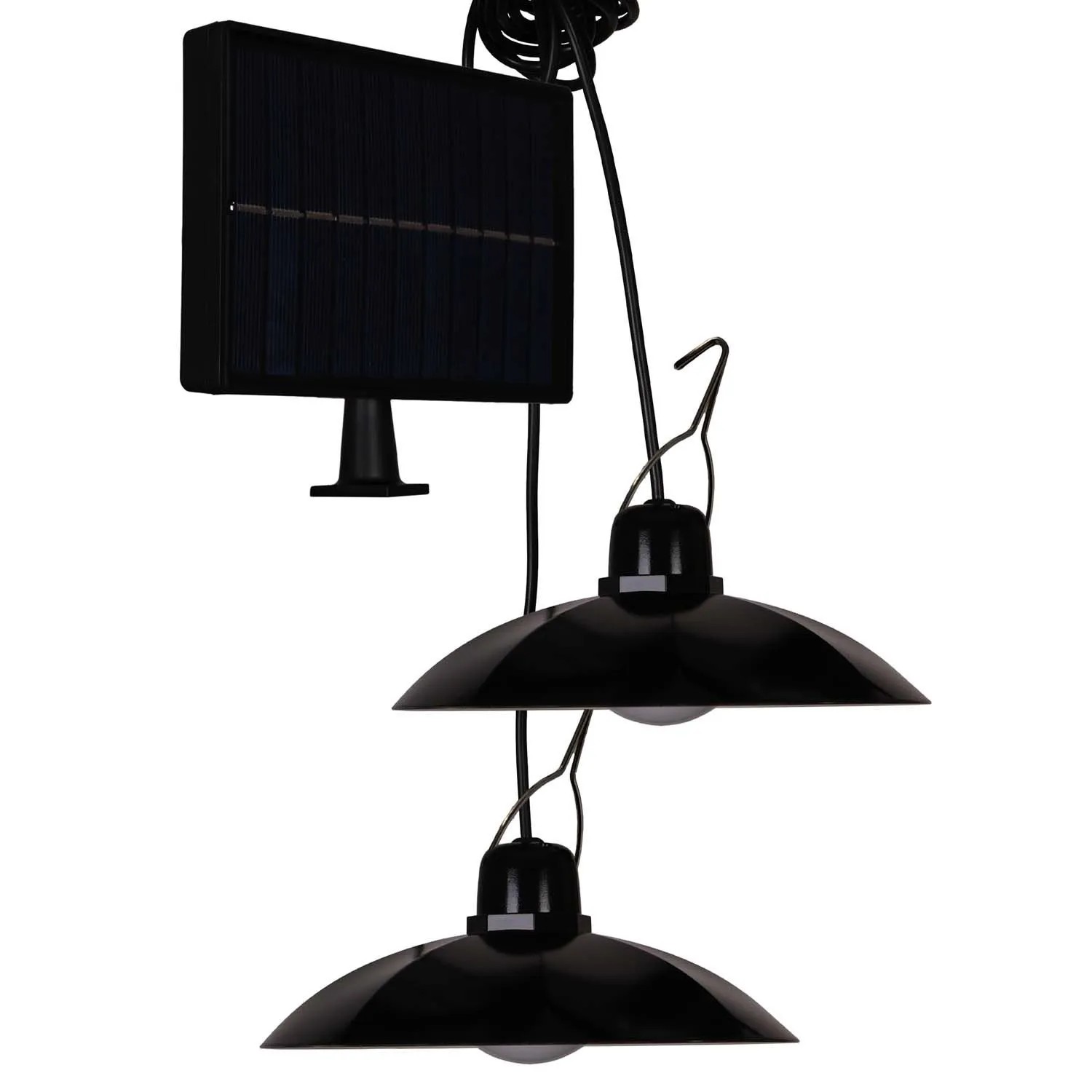 Goldlux Zestaw 2 lamp solarnych LED TARA z pilotem 6000K max. 100lm IP44 czarne