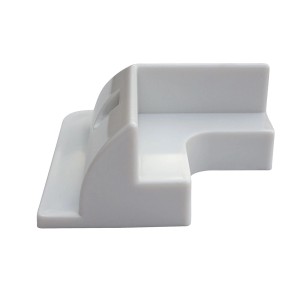 Biały element montażowy t.b.t. do systemów fotowoltaicznych.