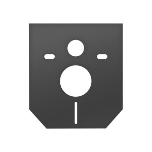 t.b.t. akcesoria do desek sedesowych, szara płyta montażowa z otworami.