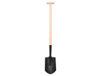 Szpadel amerykanin trzon T drewno ostry 120x30x20 cm