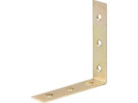 Kątownik meblowy 80 mm x 80 mm x 18 mm ocynkowany na żółto
