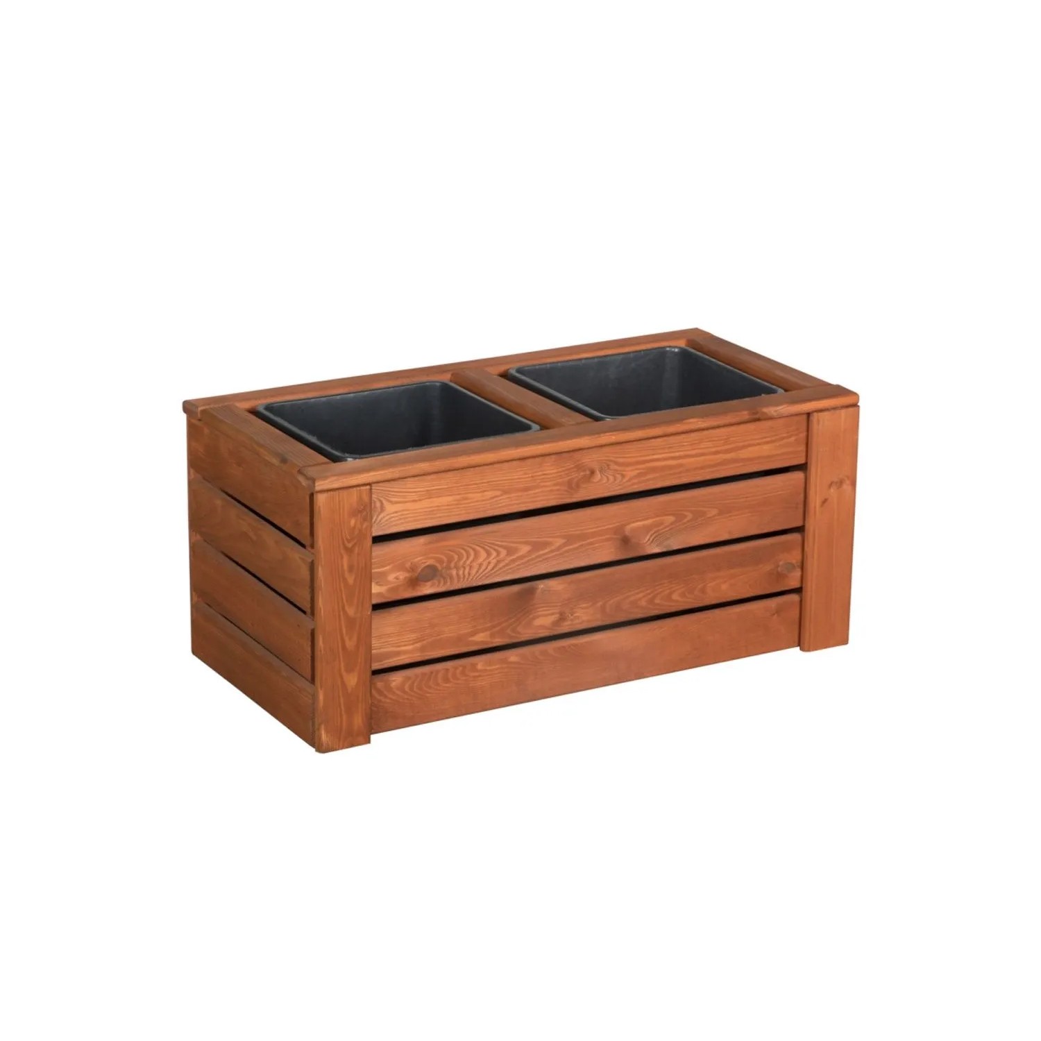 Werth-Holz Donica Kwartet teak 2 wkłady - 69x35x33 cm