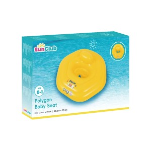 Koło do pływania z siedziskiem asekuracyjnym, żółte