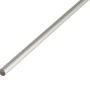 Srebrny, anodowany pręt okrągły aluminiowy, 8x8x1000 mm.