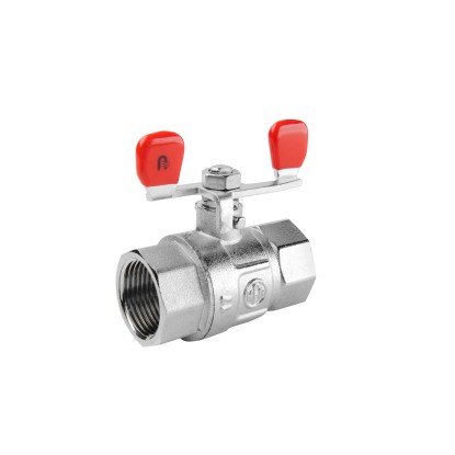 Armatura Kraków Zawór kulowy PP i N-N z motylkiem i dławikiem 1/2"