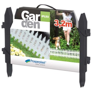 Zestaw ogrodzeniowy t.b.t., 7 elementów, długość 3,2 m. Idealny jako obrzeże rabaty.