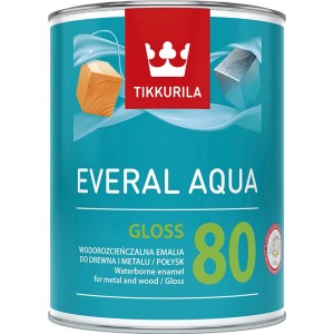 Tikkurila Everal Aqua lakier połysk do drewna i metalu.
