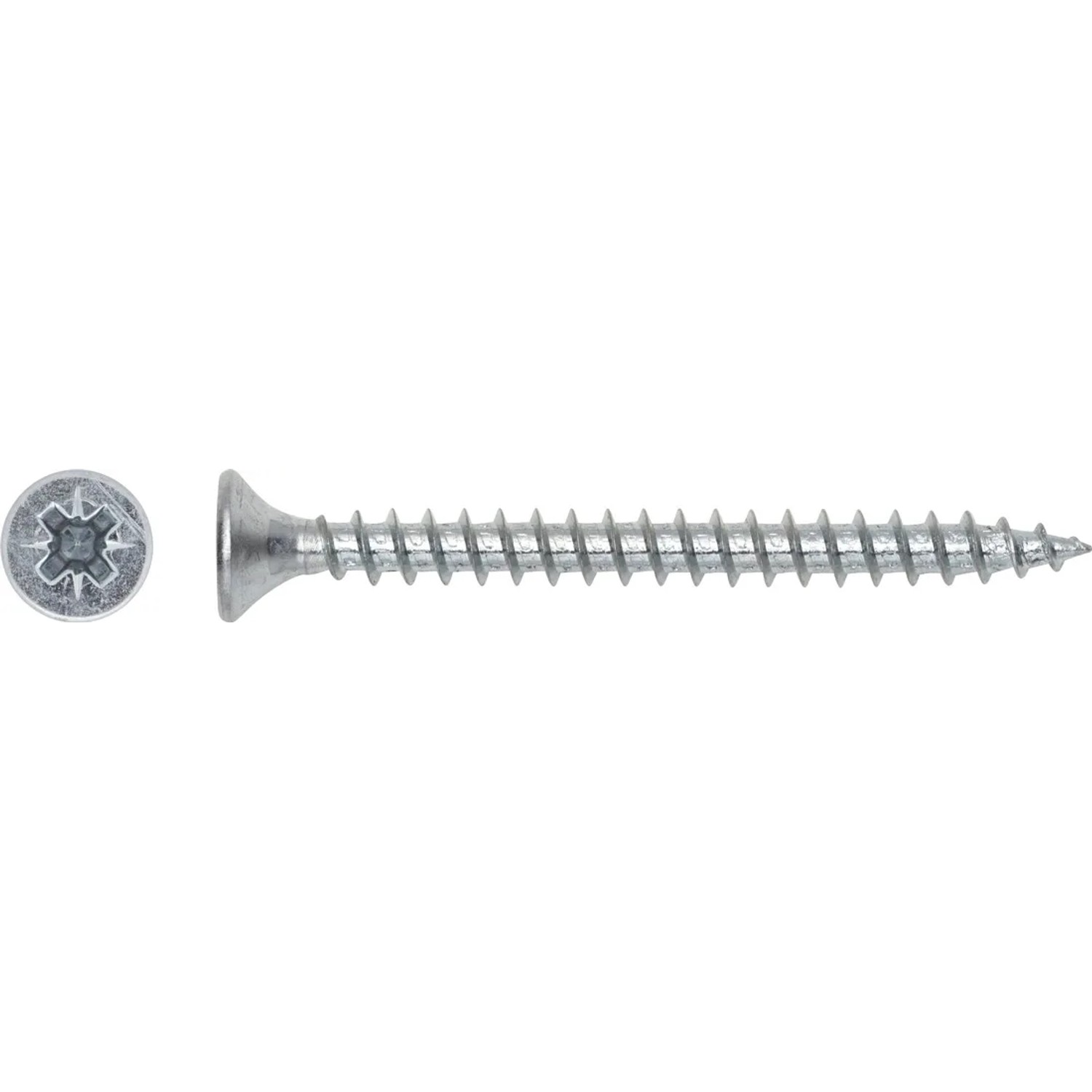 LUX-TOOLS Wkręt uniwersalny z łbem stożkowym płaskim TX 4,5 mm x 40 mm ocynk 10