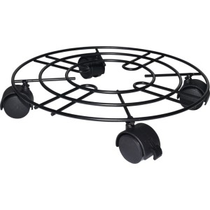 Podstawka pod donicę metalowa okrągła antracyt - 30 cm