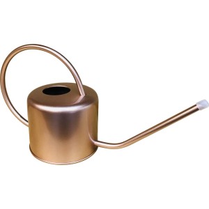 Konewka t.b.t. w kolorze miedzi z długim wylewem i okrągłym uchwytem.