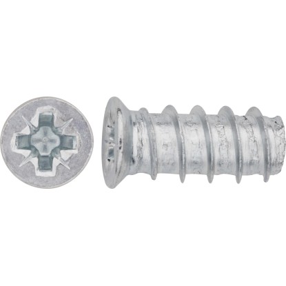 LUX-TOOLS Wkręt Euro z łbem płaskim Ø 6 mm x 11,5 mm ocynkowany 20 szt