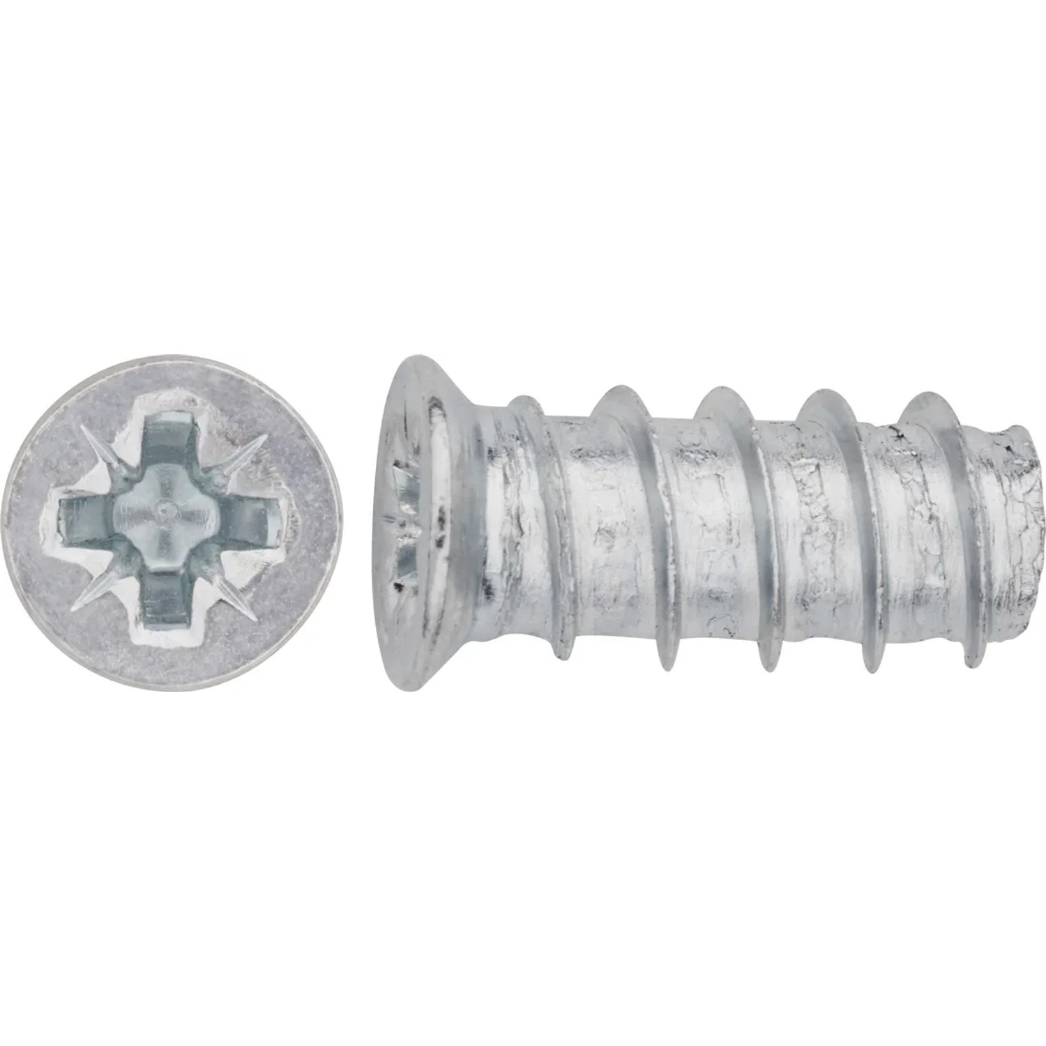 LUX-TOOLS Wkręt Euro z łbem płaskim Ø 6 mm x 11,5 mm ocynkowany 20 szt