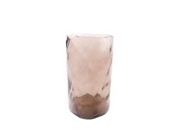 Lampion szklany Optique brązowy - śr. 15 cm Lampion szklany Optique brązowy - śr. 15 cm