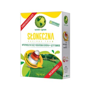 Opakowanie nasion trawy "Słoneczna" World of Grass, idealne na słoneczne stanowiska.
