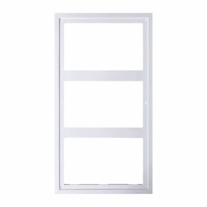 Biała rama t.b.t. do modułów fotowoltaicznych.