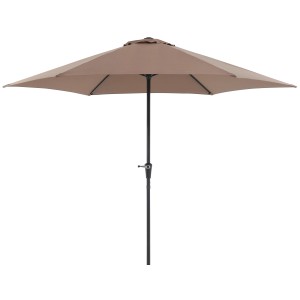 Parasol ogrodowy Mokka, Ø 300 cm, z korbą. Parasol na ogród, balkon lub taras.