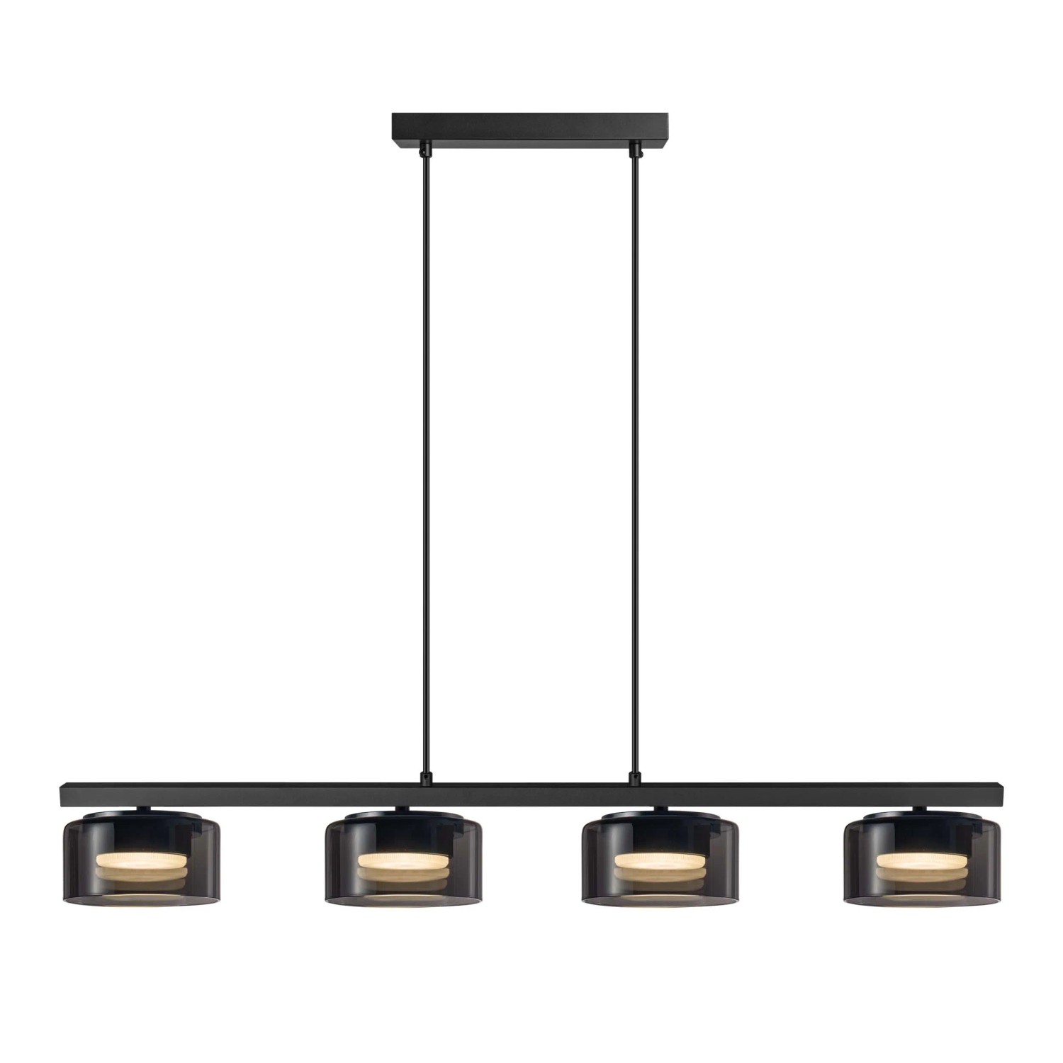 Goldlux Lampa wiszaca glass Ofelia 4x max. 10W GX53 klosze dymione