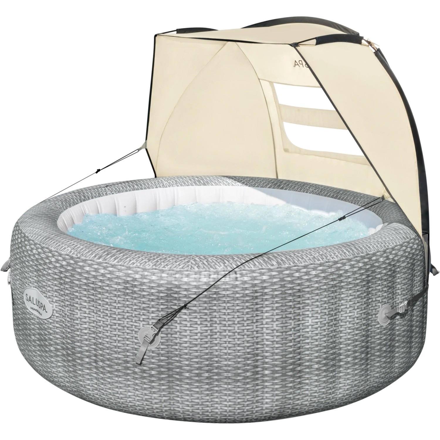 Bestway LAY-Z-SPA Daszek przeciwsłoneczny 183x94x109 cm do wanien z hydromasażem, chroni przed słońcem i owadami.