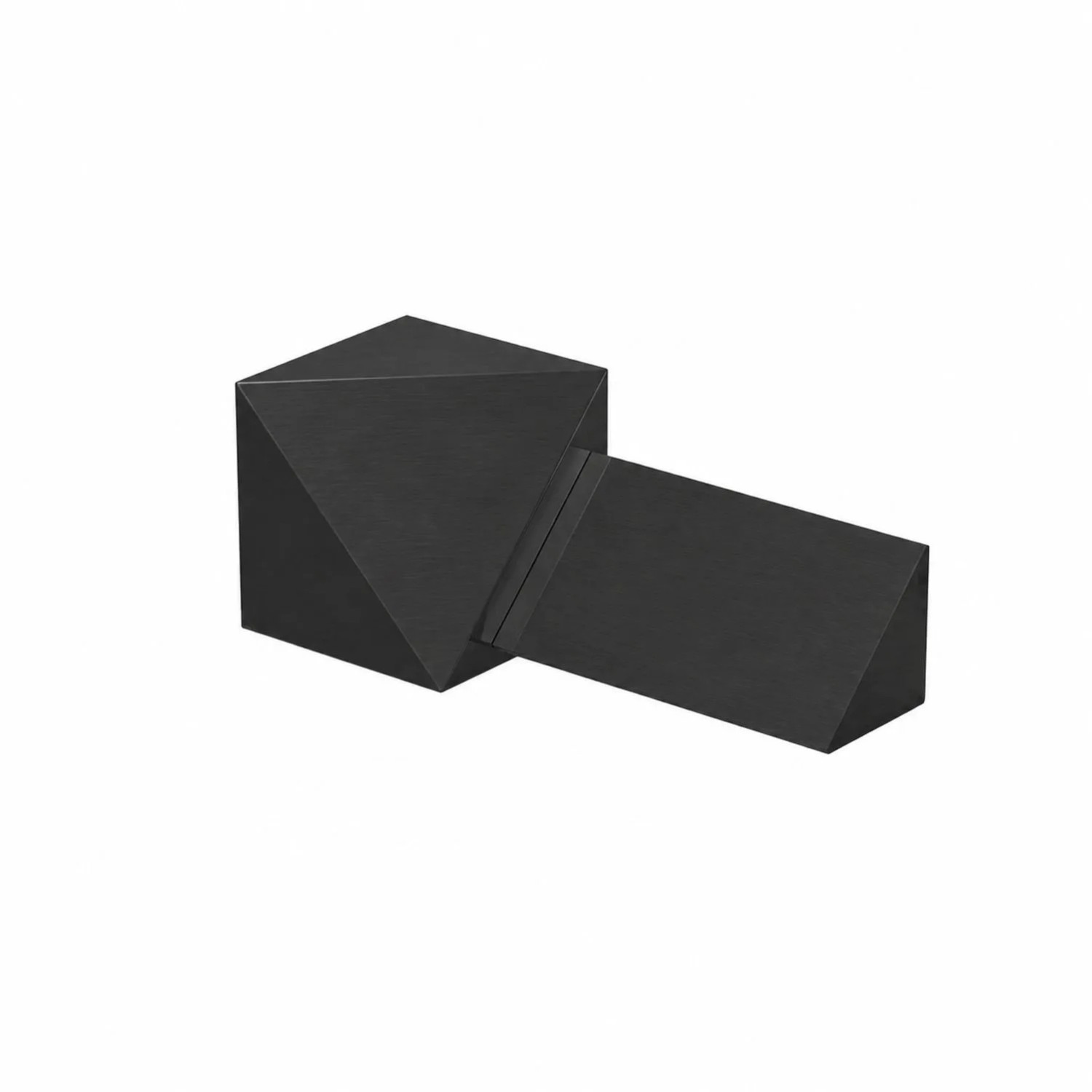 Eviso Narożnik wewnętrzny trójkątny gun metal szczotkowany 10 mm 2 szt.
