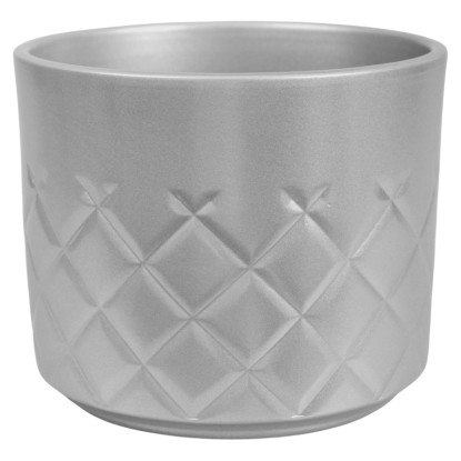 Osłonka Cylinder srebrna 12,5 cm - 6 szt.