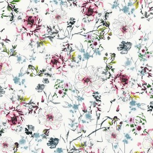 d-c-fix Obrus Manhattan Nanja we wzory kwiatowe w kolorze różowym, białym i niebieskim, na metry.