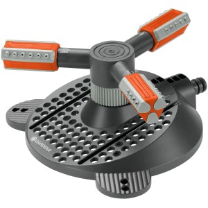 Gardena Comfort Mambo: zraszacz obrotowy do trawników do 310 m² z obrotową głowicą.