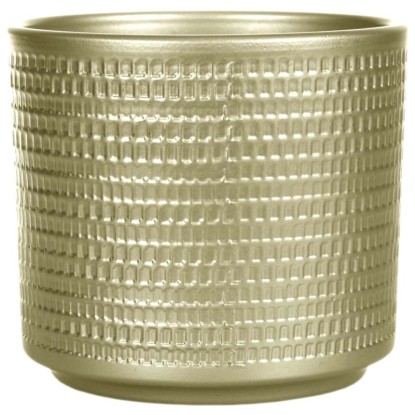 Osłonka cylinder perłowy złoty - śr. 12 cm