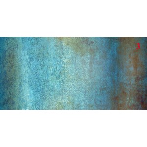 Panel szklany Stone blue mirror Silver 3 elementy 60 x 120 cm
