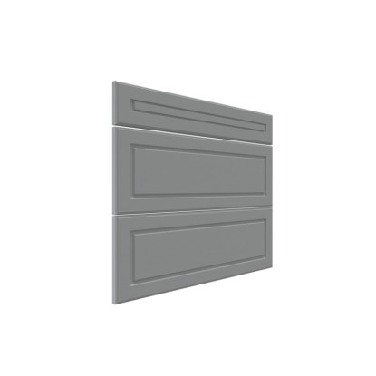 Trzy fronty do szafki z szufladami Modena 80 cm szary mat