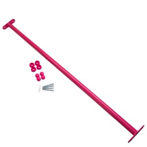 4IQ Drążek metalowy różowy dł. 125 cm, fi 32 mm