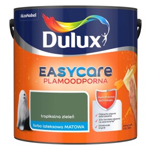 Puszka Dulux EasyCare tropikalna zieleń, kolorowa farba do ścian wewnętrznych.