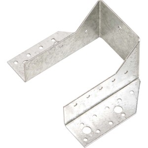 Wspornik belki Typ A, 80x120 mm, ocynkowany, do łączenia elementów drewnianych, z otworami na śruby.