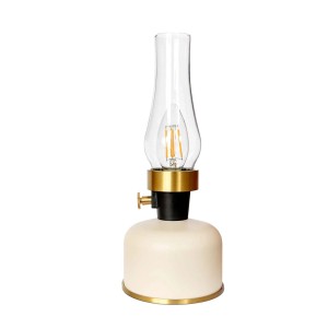 Düwi Lampka ładowalna OLIA E14 2,5W 1800K 20-200lm IP44 ivory