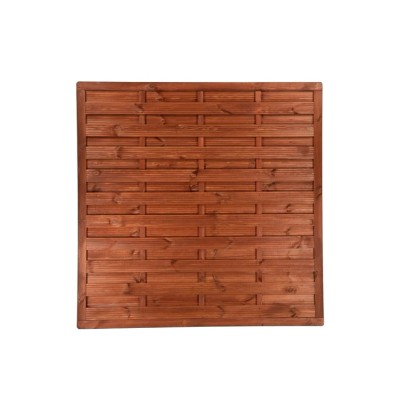 Płot pełny Milano teak - 179 x 179 x 4 cm