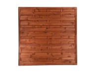 Płot pełny Milano teak - 179 x 179 x 4 cm