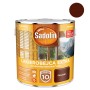 Lakierobejca do drewna Sadolin Palisander w metalowym wiadrze. Ochrona drewna do użytku zewnętrznego.