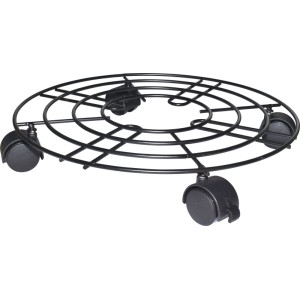 Podstawka pod donicę metalowa okrągła antracyt - 35 cm