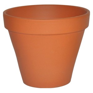 Donica terakotowa, Ø 7 cm, klasyczna do wnętrz, na balkon i taras.