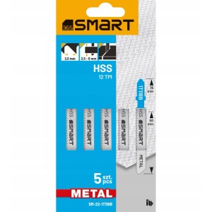 SMART365 Brzeszczot do wyrzynarki METAL 12 TPI 76 mm - 5 szt.