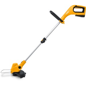 Akumulatorowy podkaszarka Stiga GT 100e z akumulatorem i ładowarką, żółto-czarna.