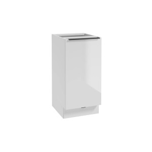 Biała szafka dolna z zestawu mebli kuchennych t.b.t.