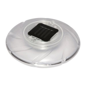 Pływająca lampa LED do basenów płaska, światło białe/RGB